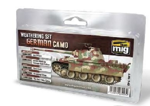 Ammo Mig A.MIG7443 German Camouflage Weathering Set
